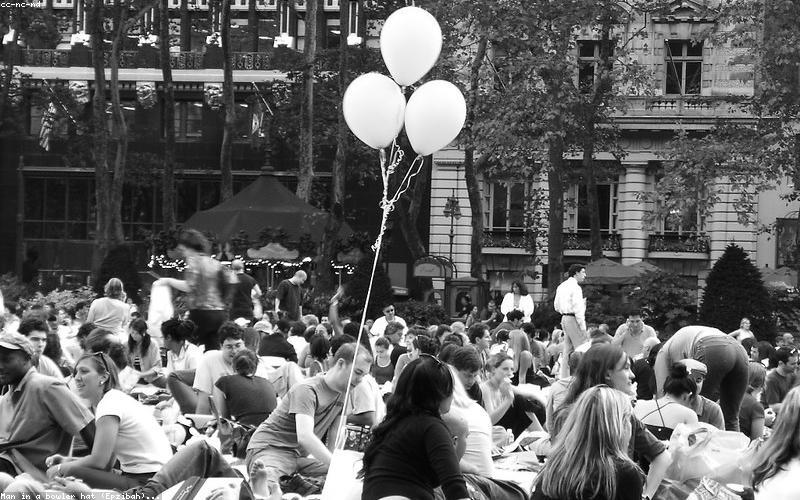 Guests enjoying an outdoor movie screening